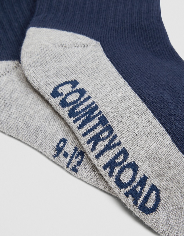Country Road - Quarter Crew Sock Pack Of 3