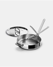 Joseph Joseph - Space Steel Stainless-steel Saute Pan with Folding Handle - 28cm