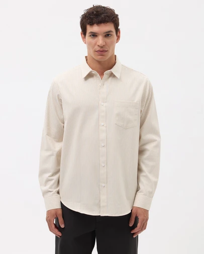 AERE - Cotton Stripe Oxford Shirt