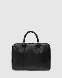 Republic of Florence - The Madrid Matt Black Briefcase