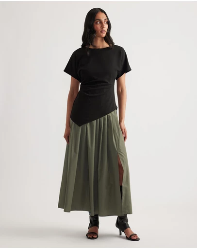 Decjuba - Raya Spliced Midi Dress