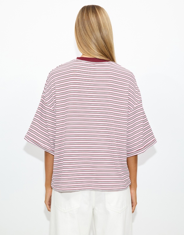 Dazie - Serve Stripe T-Shirt