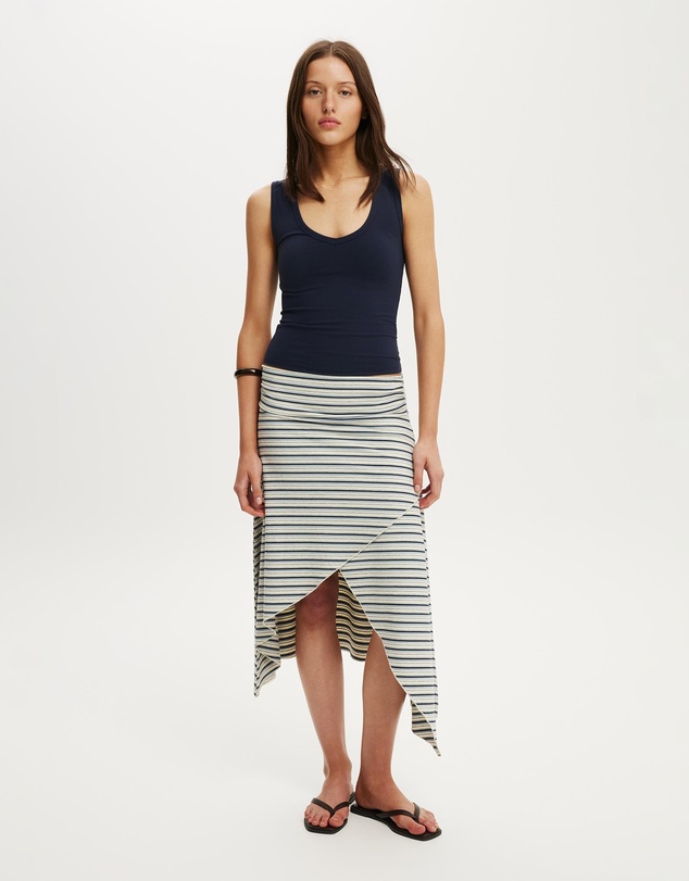 Cotton On - Maple Asymmetric Midi Skirt