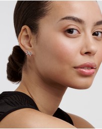 Ted Baker - RIBECCA: Crystal Ribbon Bow Stud Earrings