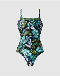 Miraclesuit Swimwear  - Florica Kara Underwired Square Neck Shaping Swimsuit