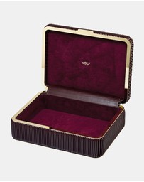 Wolf - Wolf Bella Medium Jewellery Box Bordeaux