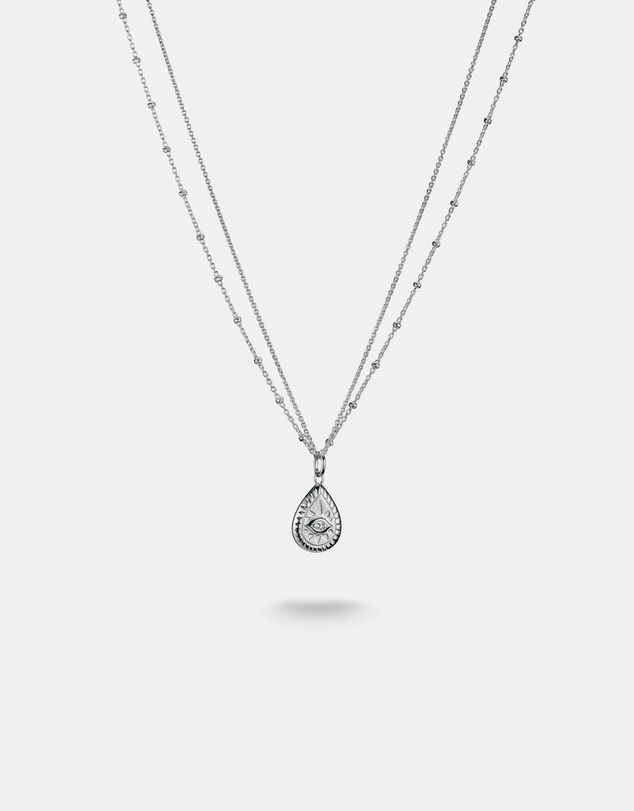 THOMAS SABO - THOMAS SABO Double Necklace with Zirconia Eye