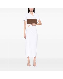 Pre-Loved by Azura Reborn - Pre-Loved Nappa Embossed Intrecciato Turnlock Clutch