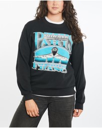 Vintage by The Real Deal - Pre Loved - Vintage 1993 Salon Avion De Paris France 'Black Bird' Sweatshirt