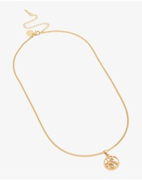 Lovisa - Waterproof Gold Plated Stainless Steel Circle Scorpio Zodiac Sign Necklace