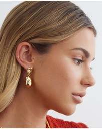 Carly Paiker - Laguna Double Gold Earrings