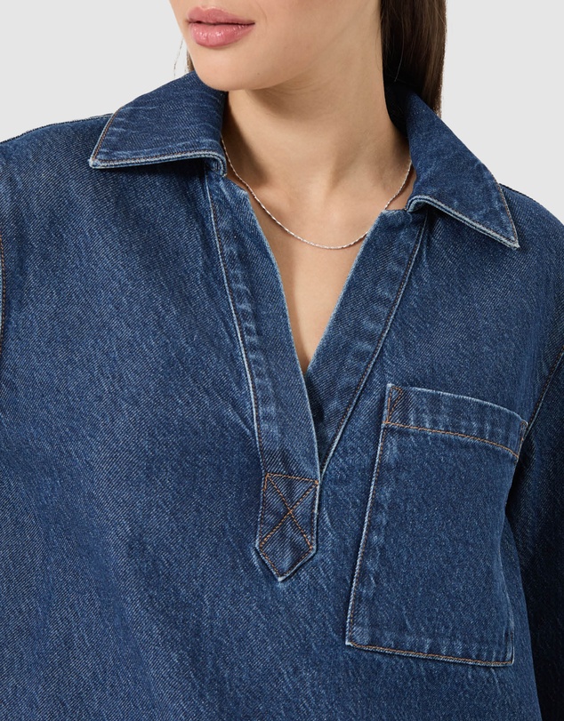 Rolla's - Marfa Shirt - Pacific Blue