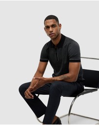 Politix - Joseph Stripe Knit Polo