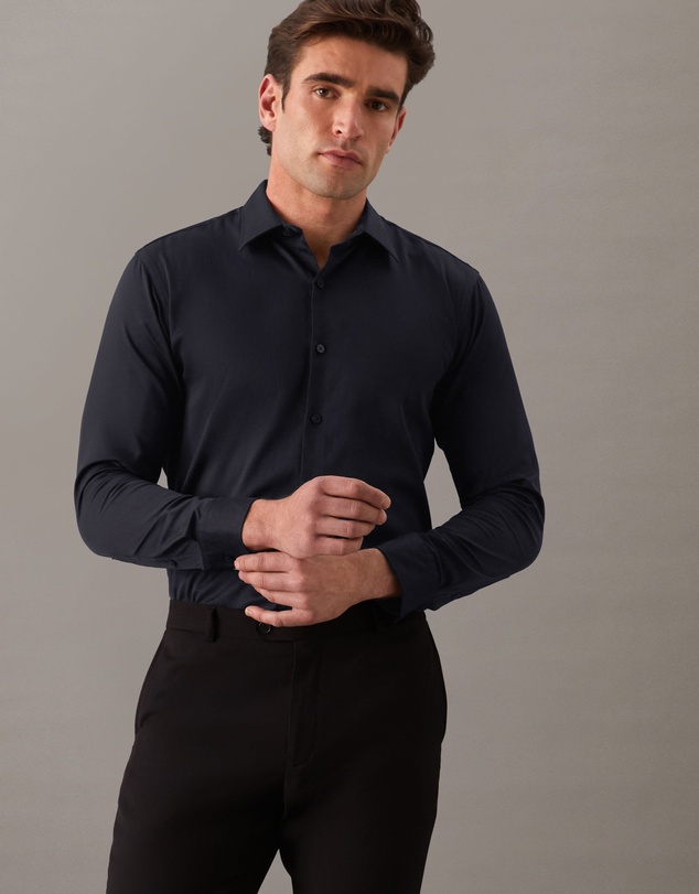 Calvin Klein - Sateen Stretch Casual Shirt