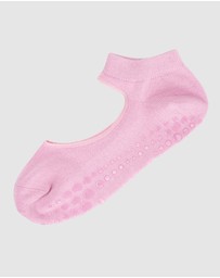 Pussyfoot - 3 Pack Bamboo Pilates Barre Yoga Grip Ankle Socks