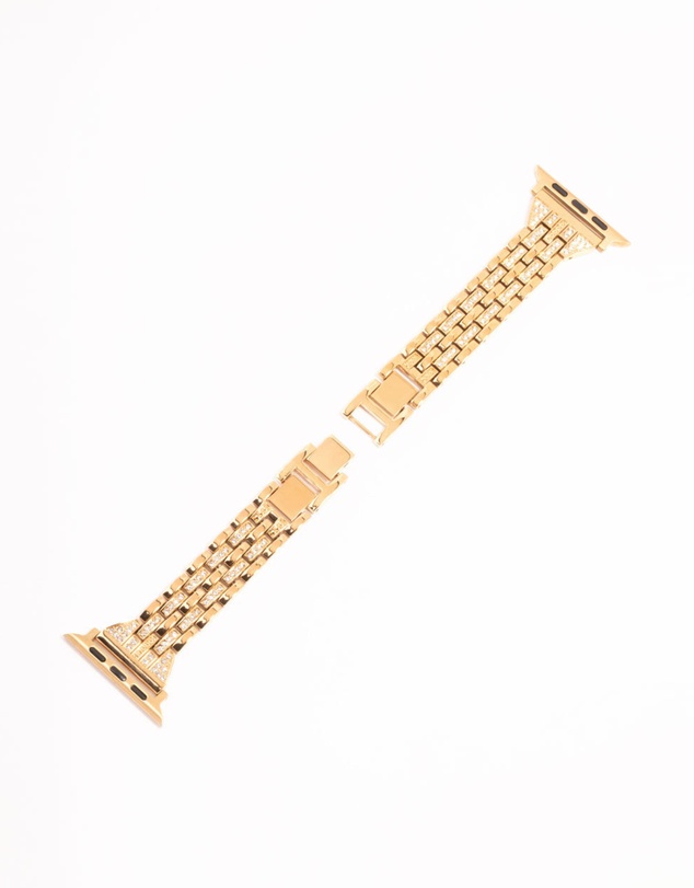 Lovisa - Gold & Diamante Chain Watch Strap 42/44/45
