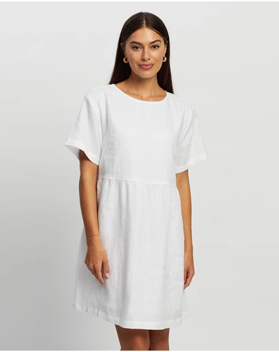 White By FTL - Zavi Linen Dress