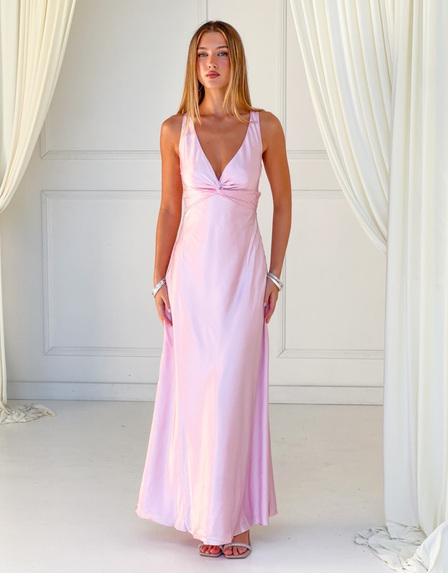 Beginning Boutique - Oden Light Pink Formal Maxi Dress