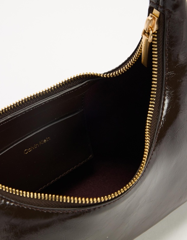 Calvin Klein - Foil Logo Glossy Convertible Shoulder Bag