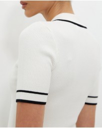 Calli - Lari Short Sleeve Rib Knit