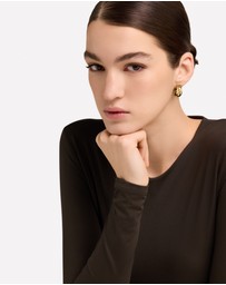 Furla - Furla Mionido Gold-Tone Hoop Earrings
