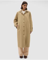 Oroton - Reversible Check Mac Coat