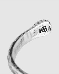 Haze & Glory - ICONIC EXCLUSIVE - Bracelet Men Turquoise Rock Bangle 925 Sterling Silver