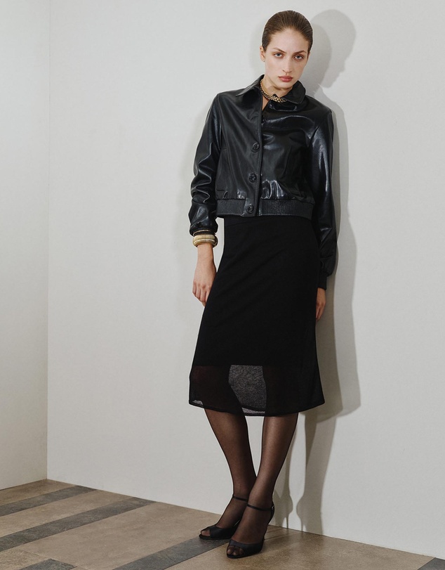 M.N.G - Ribbed Midi Skirt