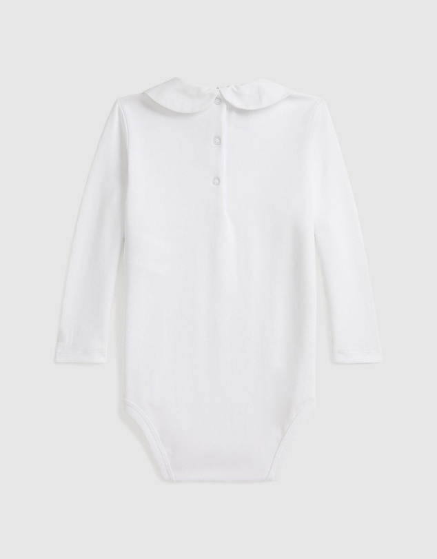 Polo Ralph Lauren - Embroidered-Collar Cotton Bodysuit - ICONIC EXCLUSIVE - Babies