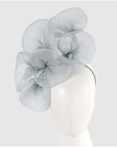 Max Alexander - Large Lilly Blue Flower Fascinator