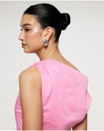 Lover - Eliza Ruched Asymmetric Mini Dress