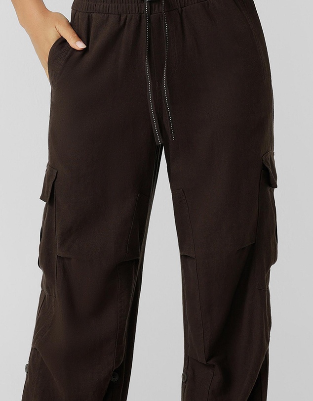 Lorna Jane - Linen Flashdance Wide Leg Cargo Pants