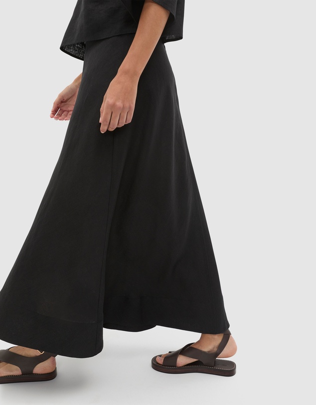 Seed Heritage - Core Linen Seam Front Skirt
