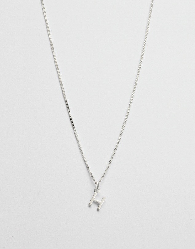 Kirstin Ash - H Outline Initial Necklace
