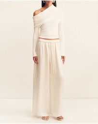 Shona Joy - Aby Draped Asymmetrical LS Top