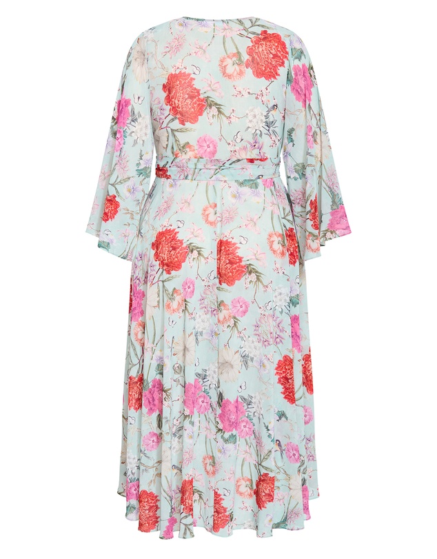 City Chic - Sienna Botanique Print Wrap Maxi Dress