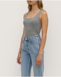 Assembly Label - Robyn Scoop Neck Rib Tank