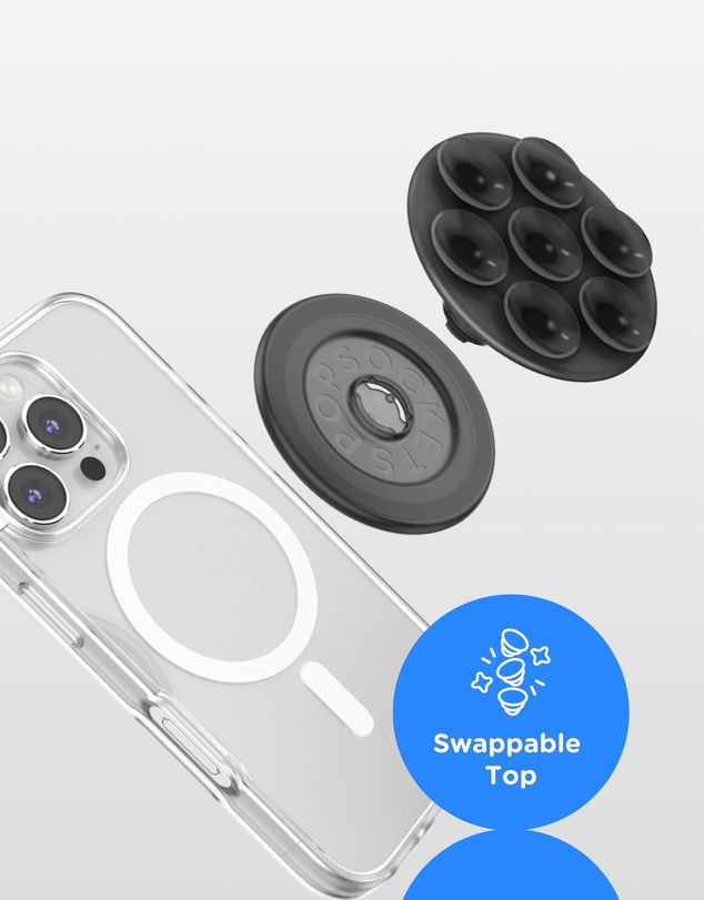 PopSockets - PopGrip SuckUp Suction MagSafe 3in1 Phone Grip Holder Stand