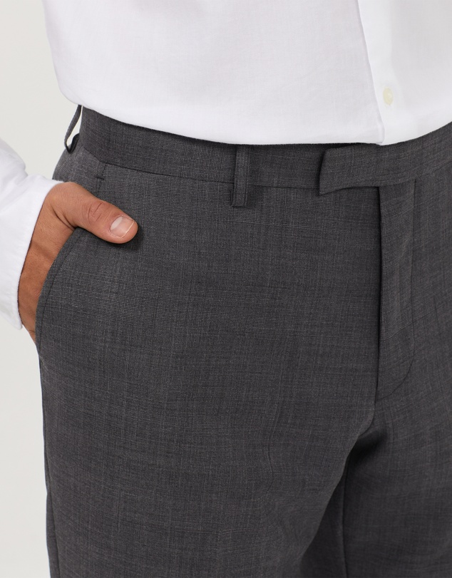 Van Heusen - Wool Blend Glen Check Suit Pant