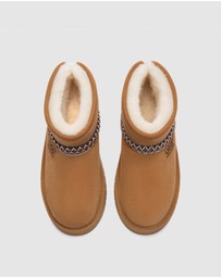EVERAU - Australian Shepherd Ugg Fayle Platform Cow Suede Upper UGG Boots