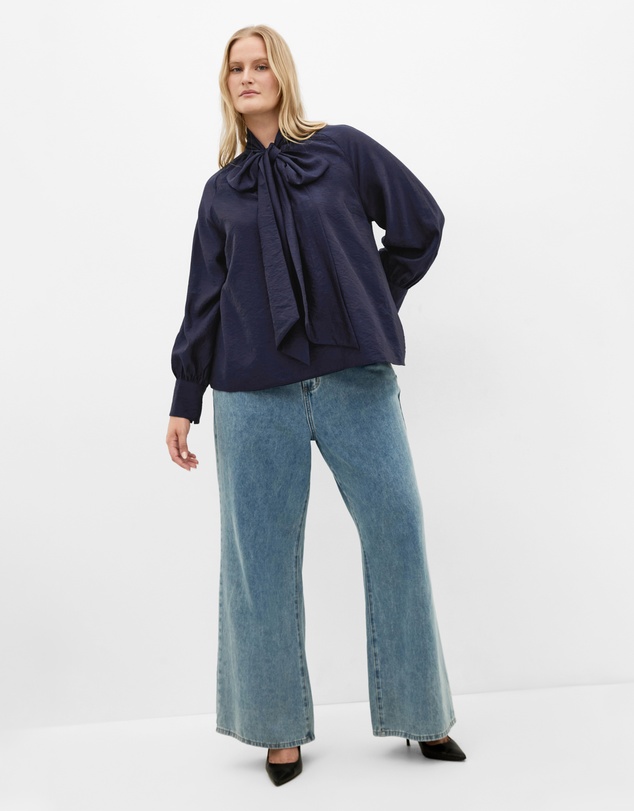 City Chic - Kelsey Neck Tie Top