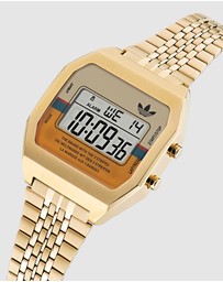 adidas Originals - Digital Two Gold-Tone Watch