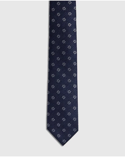 Oxford - Isaac Ditsy 7Cm Silk/Wool Tie