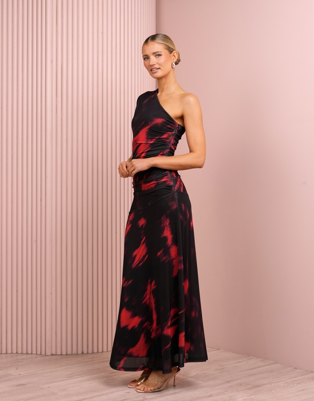 Azzurielle - Renia One Shoulder Maxi Dress
