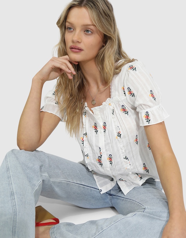 Belle & Bloom - Wild Garden Floral Blouse