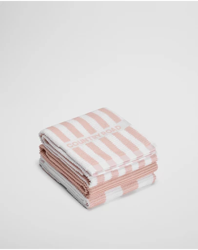 Country Road - Cr Stripe Australian Cotton Tea Towel Pack Of 3