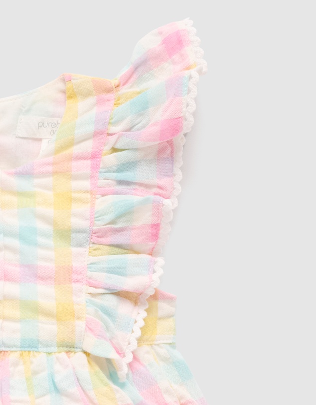 Purebaby - Ruffle Romper-Kids-Babies