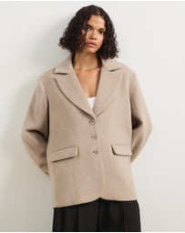 Atmos&Here - Ethel Wool Blend Oversized Blazer
