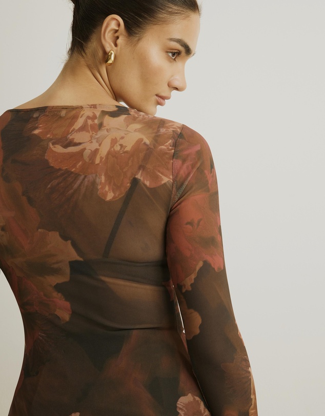 Atmos&Here - Zerea Mesh Print Top