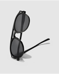 Hawkers Co - HAWKERS - Polarized Black Dark DIVER Sunglasses for Men and Women UV400